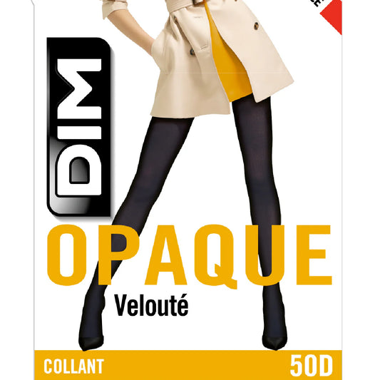 50 Opaque Velour Tights in Charcoal