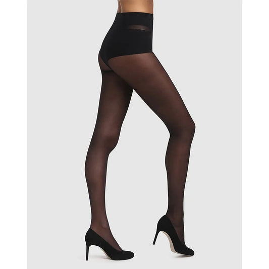 Dim Diam's Flat Belly Tights Black 25D