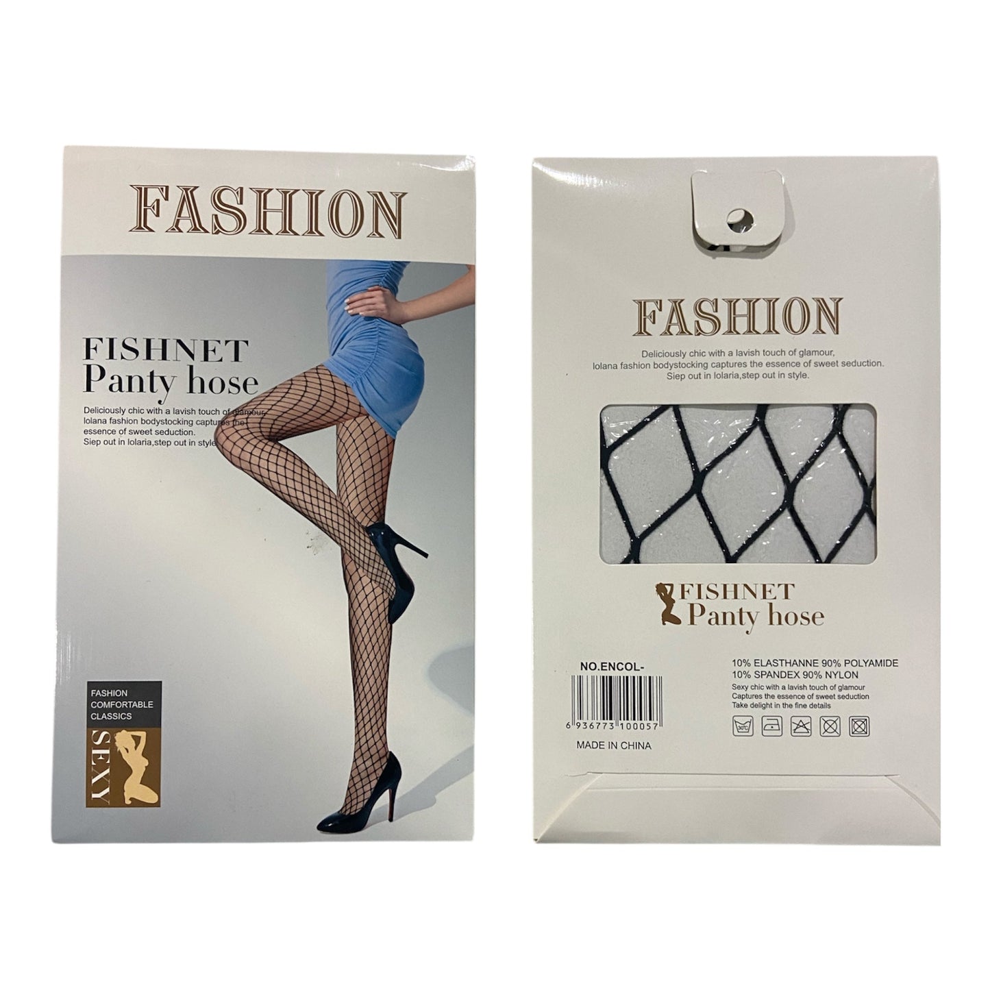 Diamond Fishnet Pantyhose - Medium Net