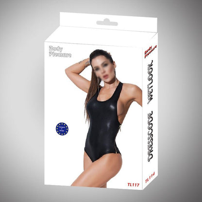 Faux Leather Bodysuit with Side Zippers
